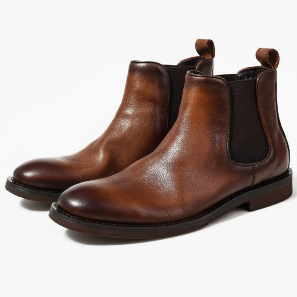 Men's Fire Orange Chelsea Boots