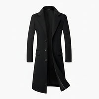 Abrigo gris entallado para hombre