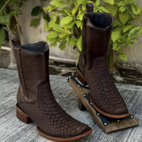 Men's Textured Side-Zip Boots