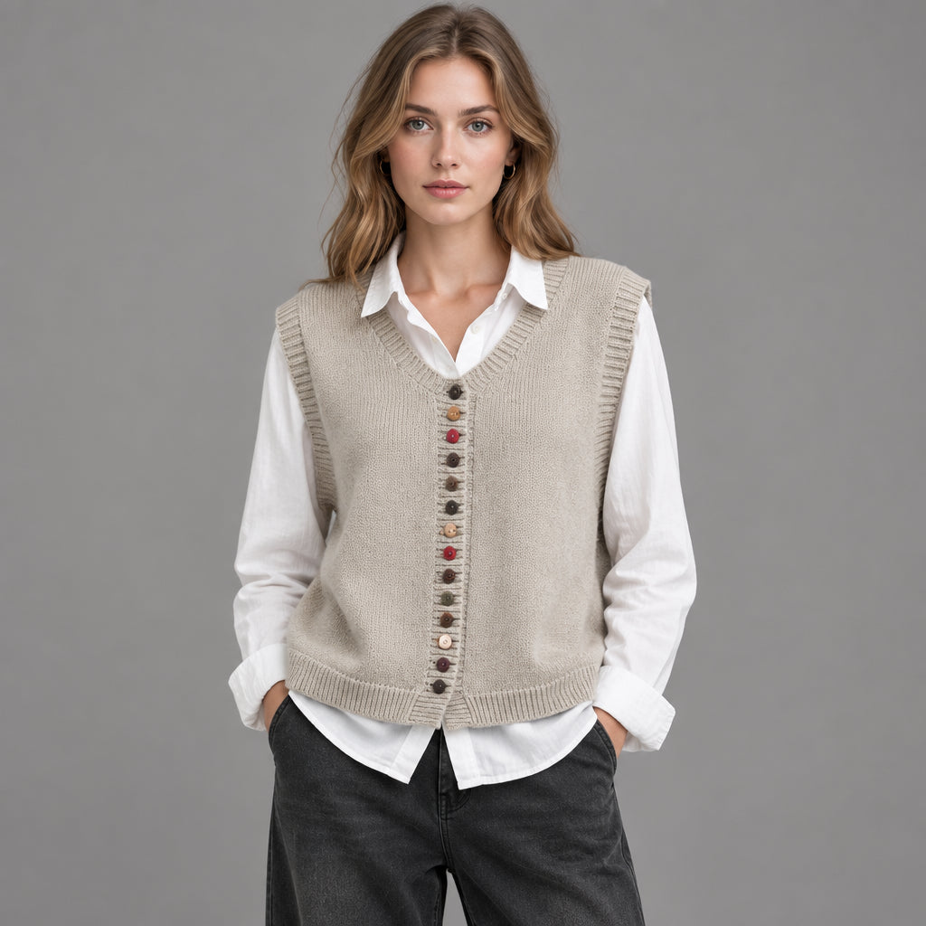 Cardigan With Button Detail