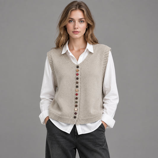 Cardigan con dettaglio di bottoni