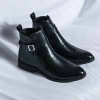 Brody | Men's Ankle Chelsea Boots with Side Zipper