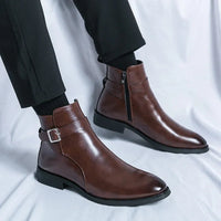 Brody | Men's Ankle Chelsea Boots with Side Zipper