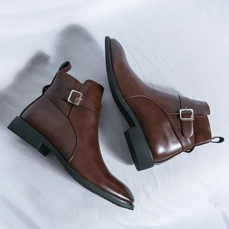 Brody | Men's Ankle Chelsea Boots with Side Zipper