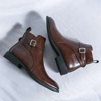 Brody | Men's Ankle Chelsea Boots with Side Zipper