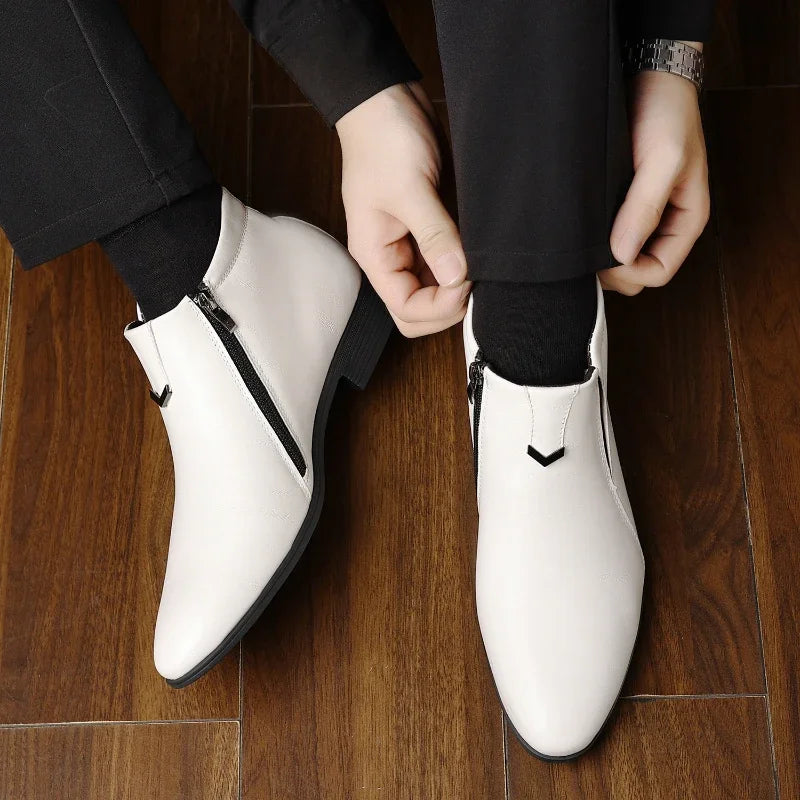 Elegante Stiefeletten mit spitzer Zehenkappe