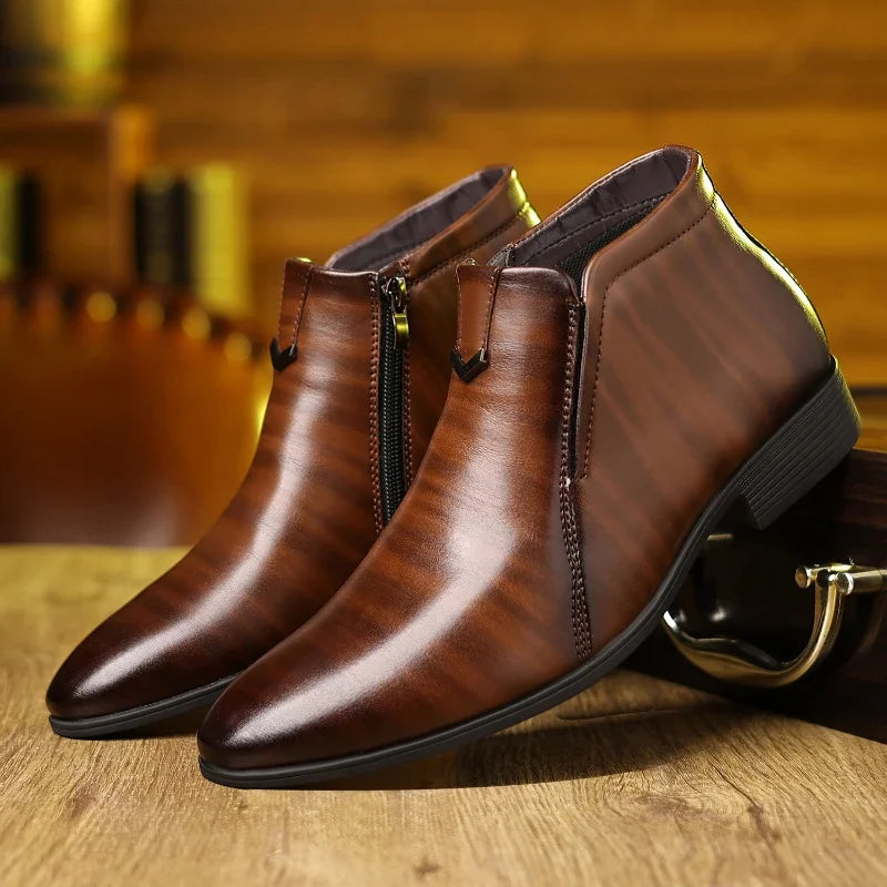Elegante Stiefeletten mit spitzer Zehenkappe