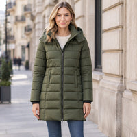 Damen-Steppjacke mit Kapuze