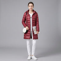 Leichter langer Parka für Damen für einen modernen Alltagslook