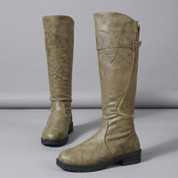 Sophisticated Long Boots with Refined Heel Design
