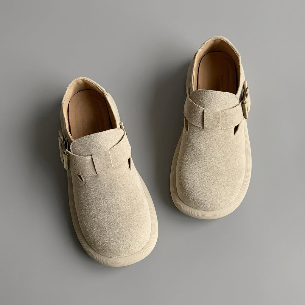 Wide Toe Box Clog Flats