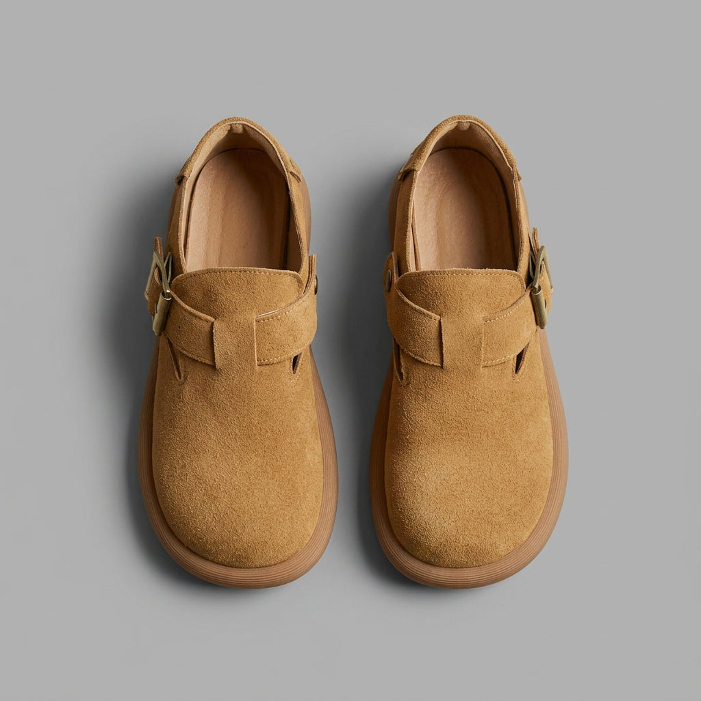 Wide Toe Box Clog Flats