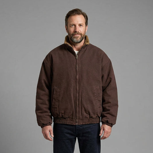 Comfortable Fit Zip-Up Winter Jacket