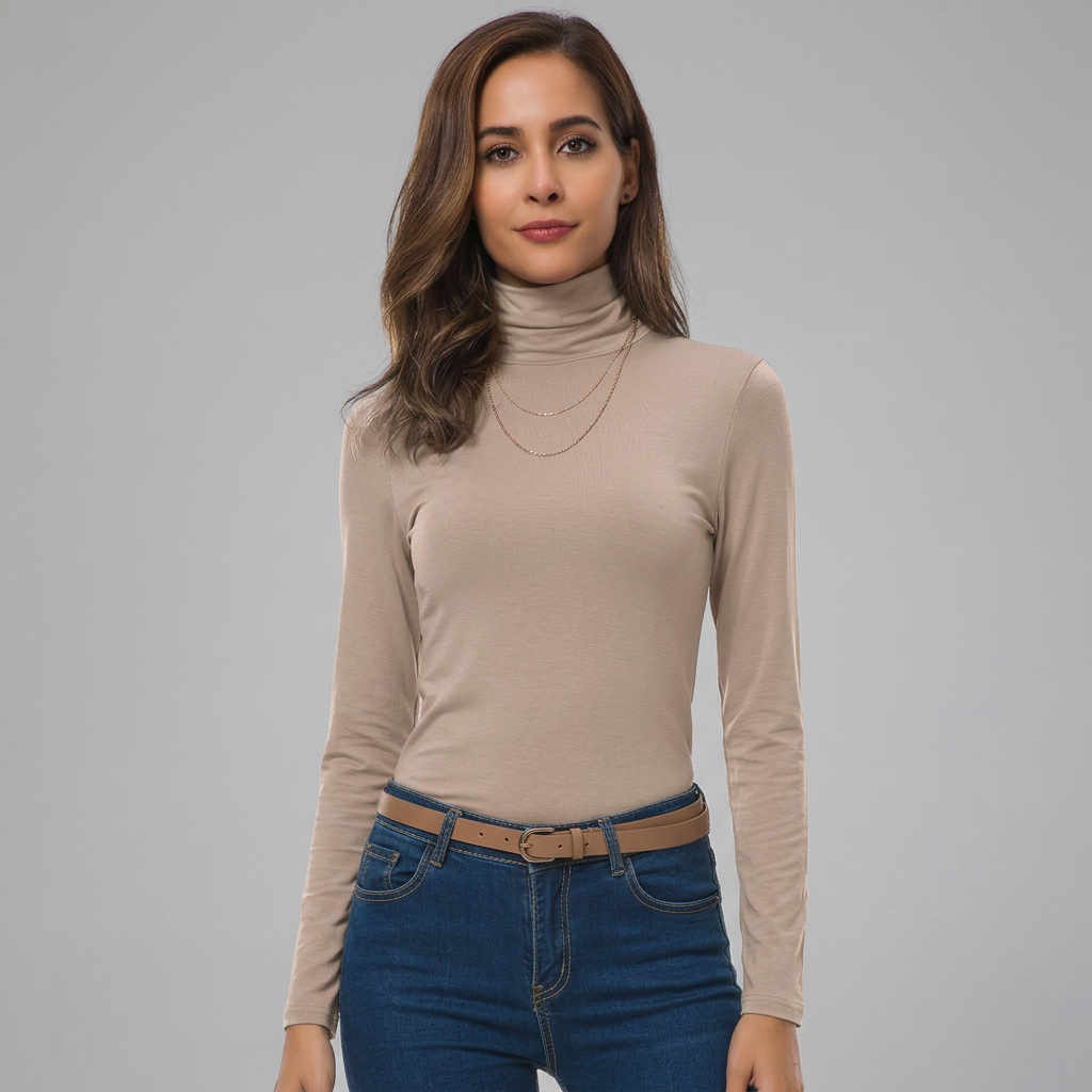 Klassischer Rollkragenpullover