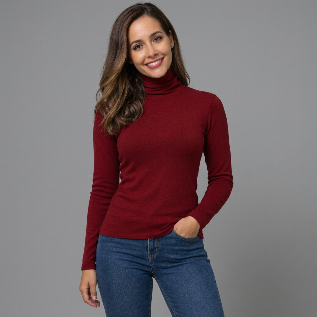 Klassischer Rollkragenpullover