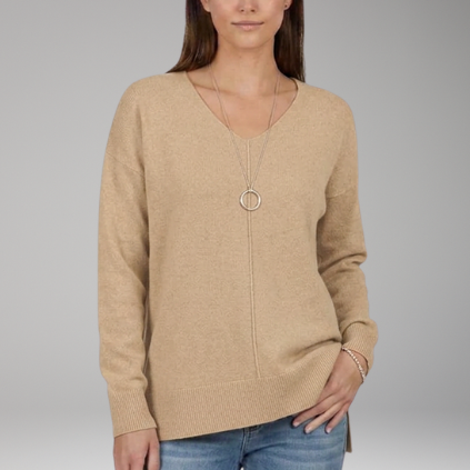 Chevron V-Neck Sweater