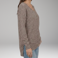 Chevron V-Neck Sweater