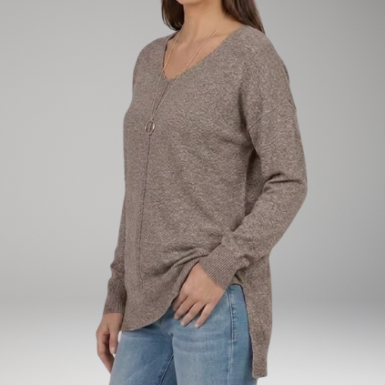 Chevron V-Neck Sweater