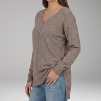 Chevron V-Neck Sweater