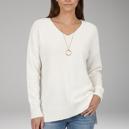 Chevron V-Neck Sweater