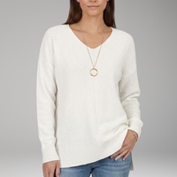 Chevron V-Neck Sweater