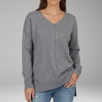 Chevron V-Neck Sweater