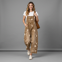 Wide-Leg Overall Pants