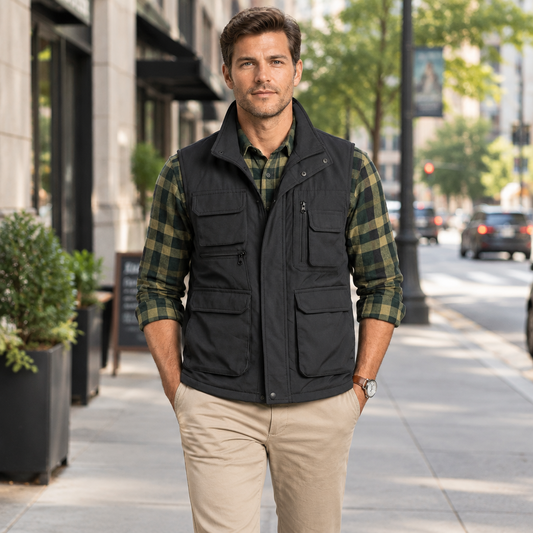 Men’s Stand Collar Vest