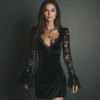 Jenna | Women's Lace Detail Mini Dress