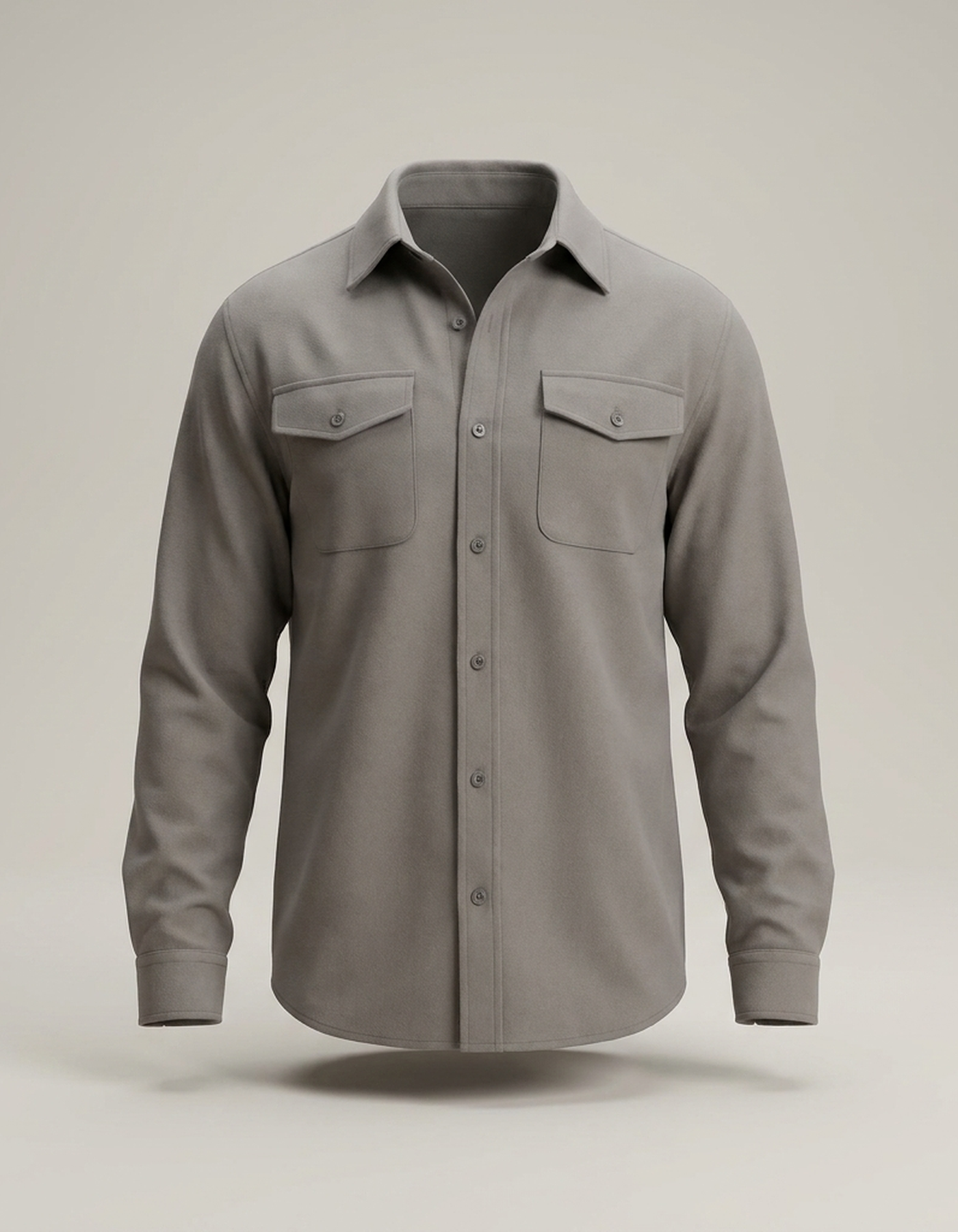 PLUXSTYLE::numise::mens-relaxed-utility-overshirt::pack-grey