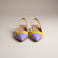 PLUXSTYLE::numise::color-block-ballet-flats::pack-yellow