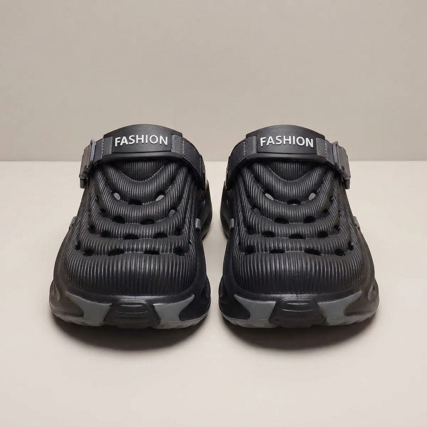 PLUXSTYLE::numise::everyday-ventilated-slip-on-shoes::pack-dark-gray