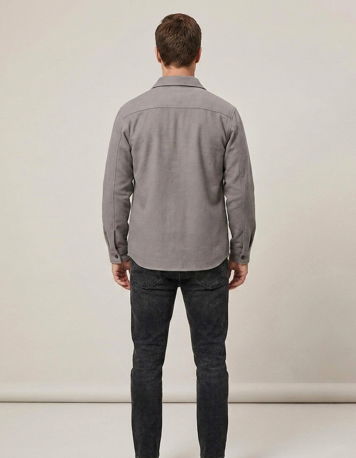 PLUXSTYLE::numise::mens-relaxed-shirt-jacket::back