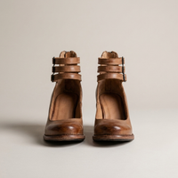 PLUXSTYLE::numise::graceful-comfort-ankle-boots::pack-brown
