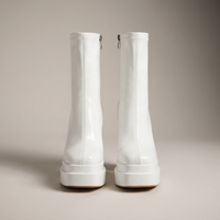 PLUXSTYLE::numise::womens-high-heel-platform-ankle-boots::pack-white