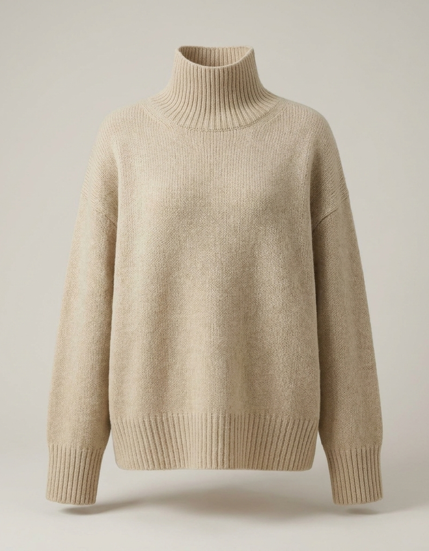 PLUXSTYLE::numise::aria-oversized-turtleneck-sweater::pack-khaki