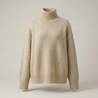 PLUXSTYLE::numise::aria-oversized-turtleneck-sweater::pack-khaki