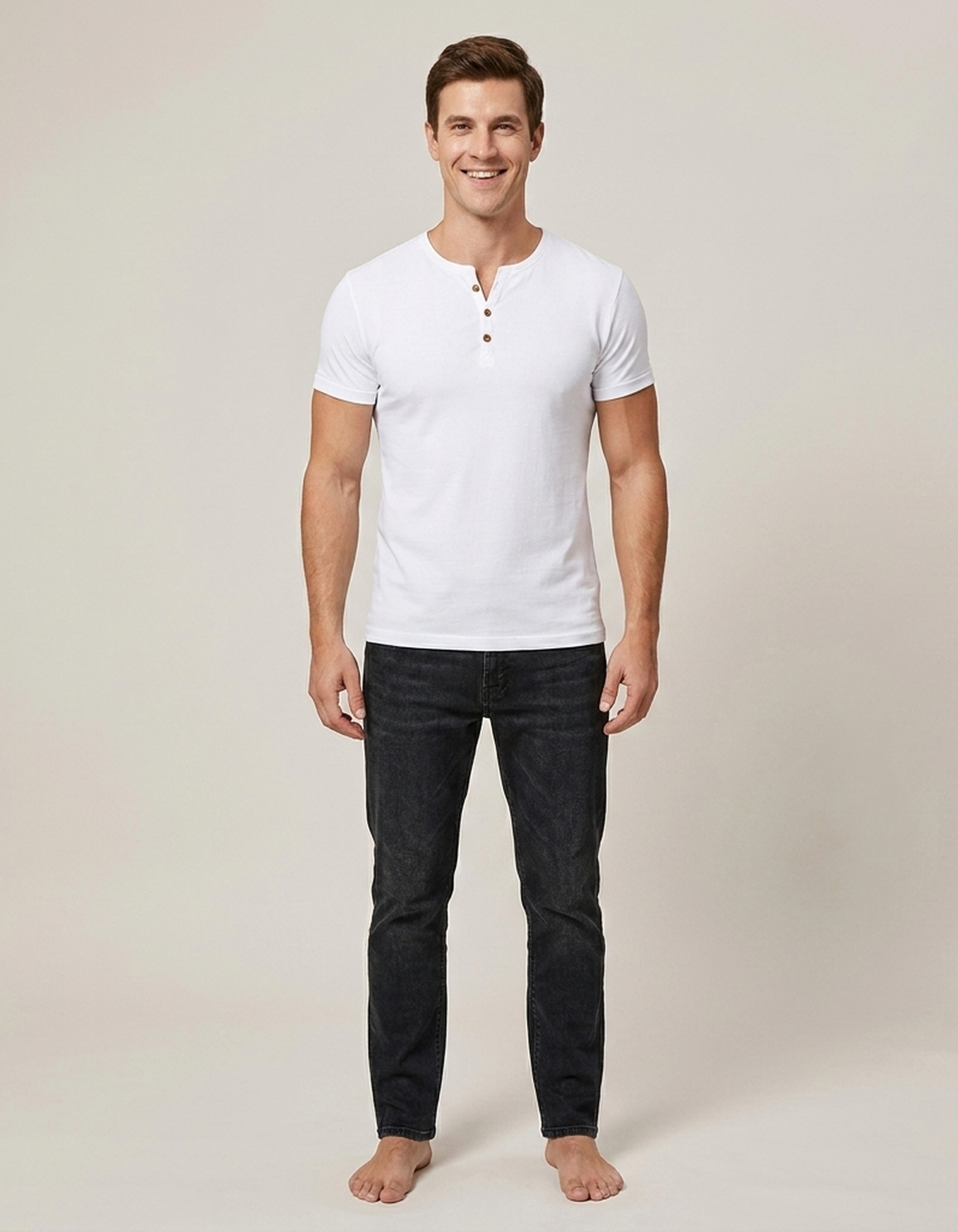 PLUXSTYLE::numise::mens-everyday-henley-top::front