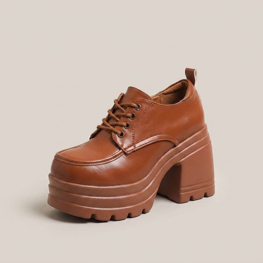 PLUXSTYLE::numise::chunky-platform-oxford-footwear::closeup-hero