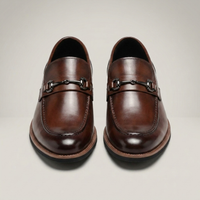 PLUXSTYLE::numise::mens-polished-dress-loafers::closeup-detail