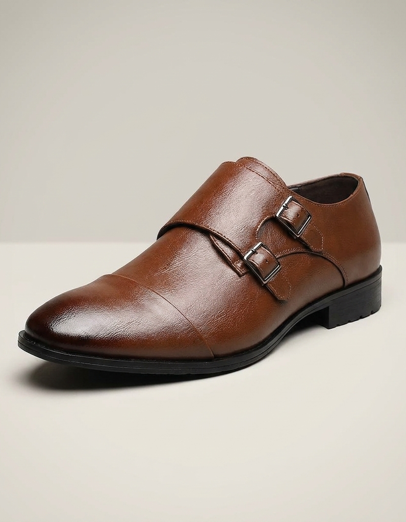 PLUXSTYLE::numise::mens-cap-toe-double-monk-dress-shoes::closeup-hero