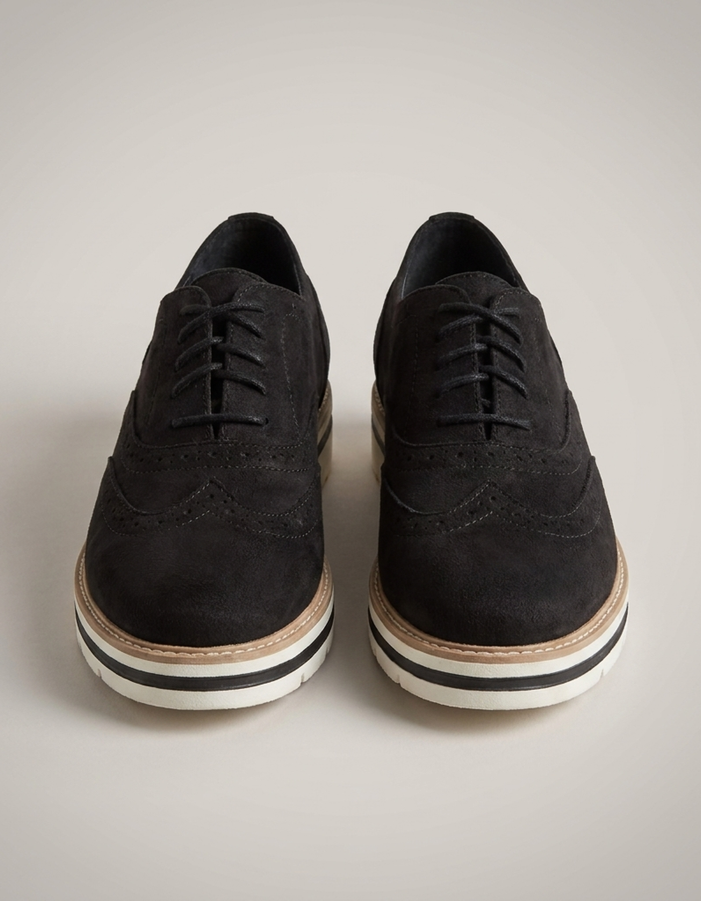 PLUXSTYLE::numise::wingtip-platform-oxford-shoes::pack-black