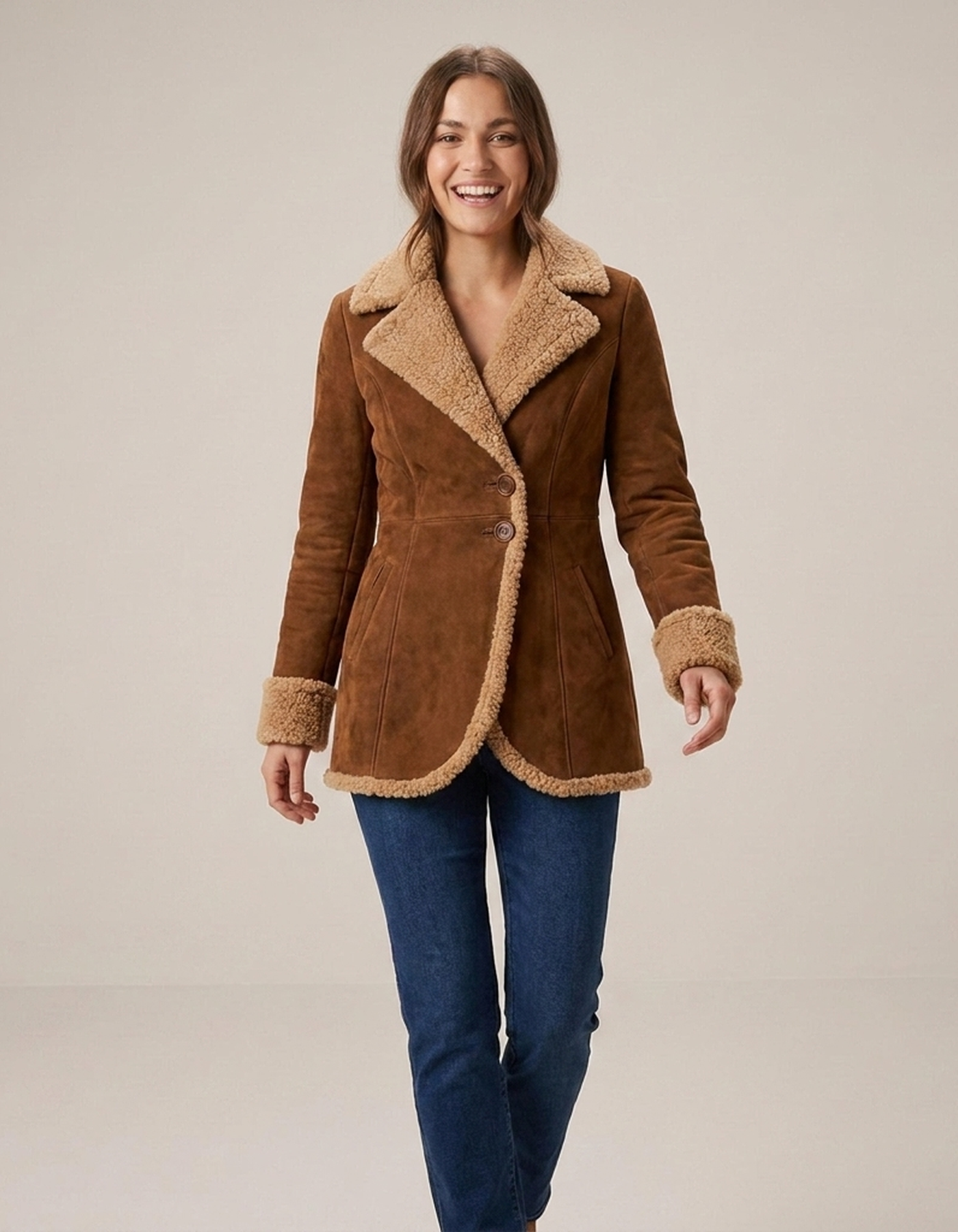 PLUXSTYLE::numise::tailored-button-front-parka::front