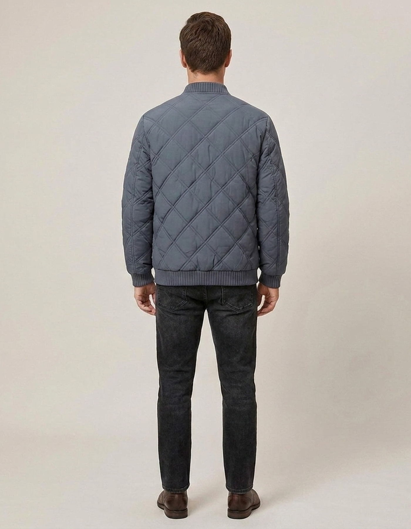PLUXSTYLE::numise::mens-diamond-quilted-parka::back