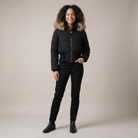 PLUXSTYLE::numise::ariana-short-hooded-puffer-jacket::front