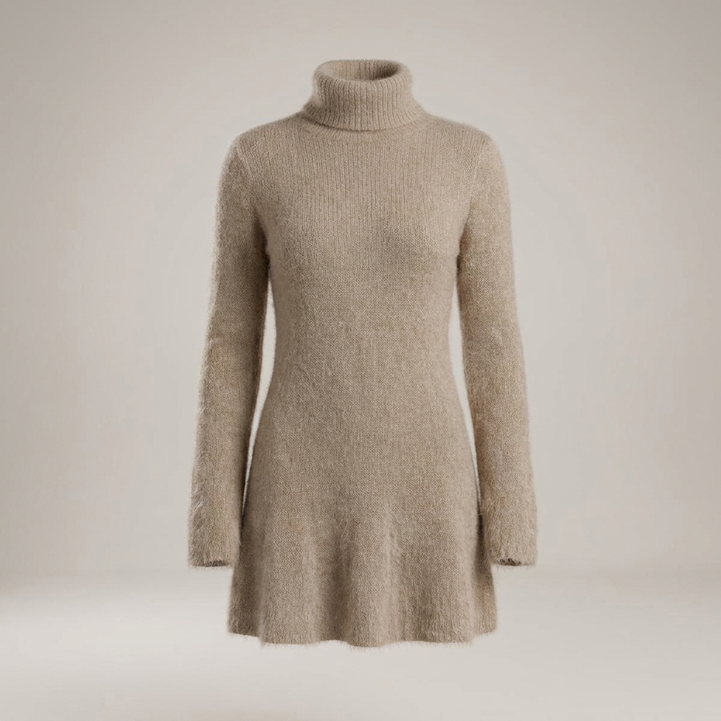 PLUXSTYLE::numise::adeline-relaxed-mini-dress::pack-tan