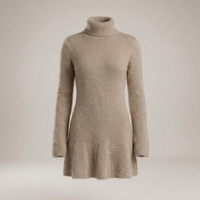 PLUXSTYLE::numise::adeline-relaxed-mini-dress::pack-tan