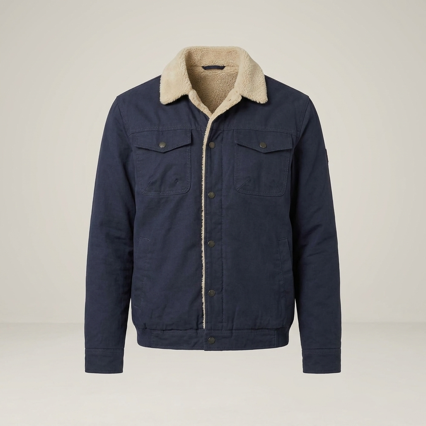 PLUXSTYLE::numise::mens-bomber-cut-parka::pack-navy-blue