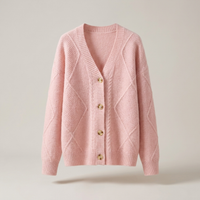 PLUXSTYLE::numise::womens-longline-cardigan::pack-pink