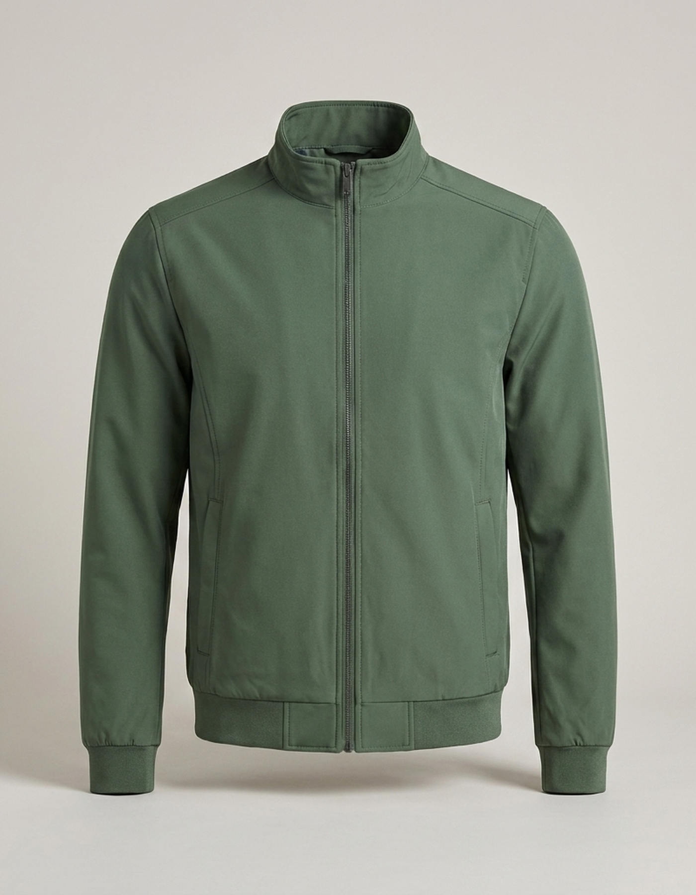PLUXSTYLE::numise::mens-zip-front-parka::pack-green